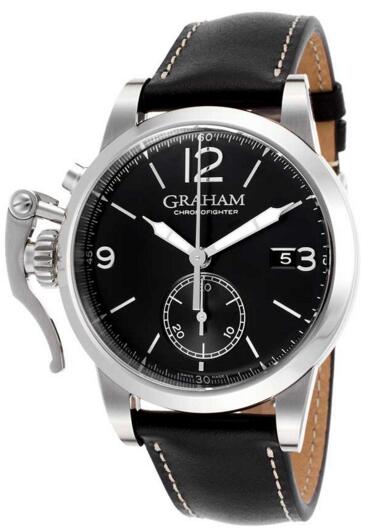 Replica Graham Chronofighter STEEL 2CXAS.B02A BLACK DIAL watch